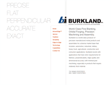 Tablet Screenshot of burklandinc.com